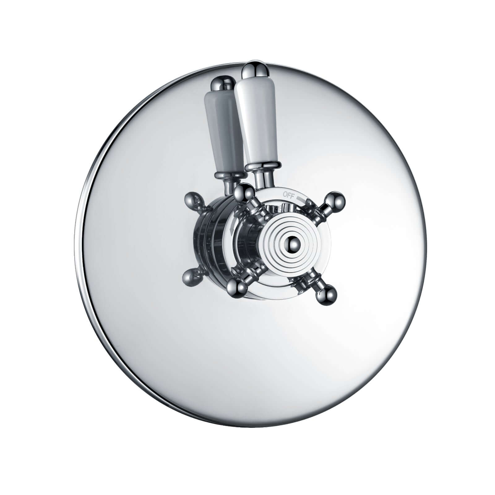 Dulwich traditional thermostatic concentric shower valve concealed - chrome - Showers